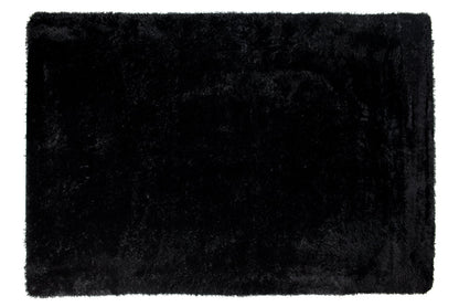 Silk rugs BLACK BLACK SILK