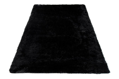 Silk rugs BLACK BLACK SILK