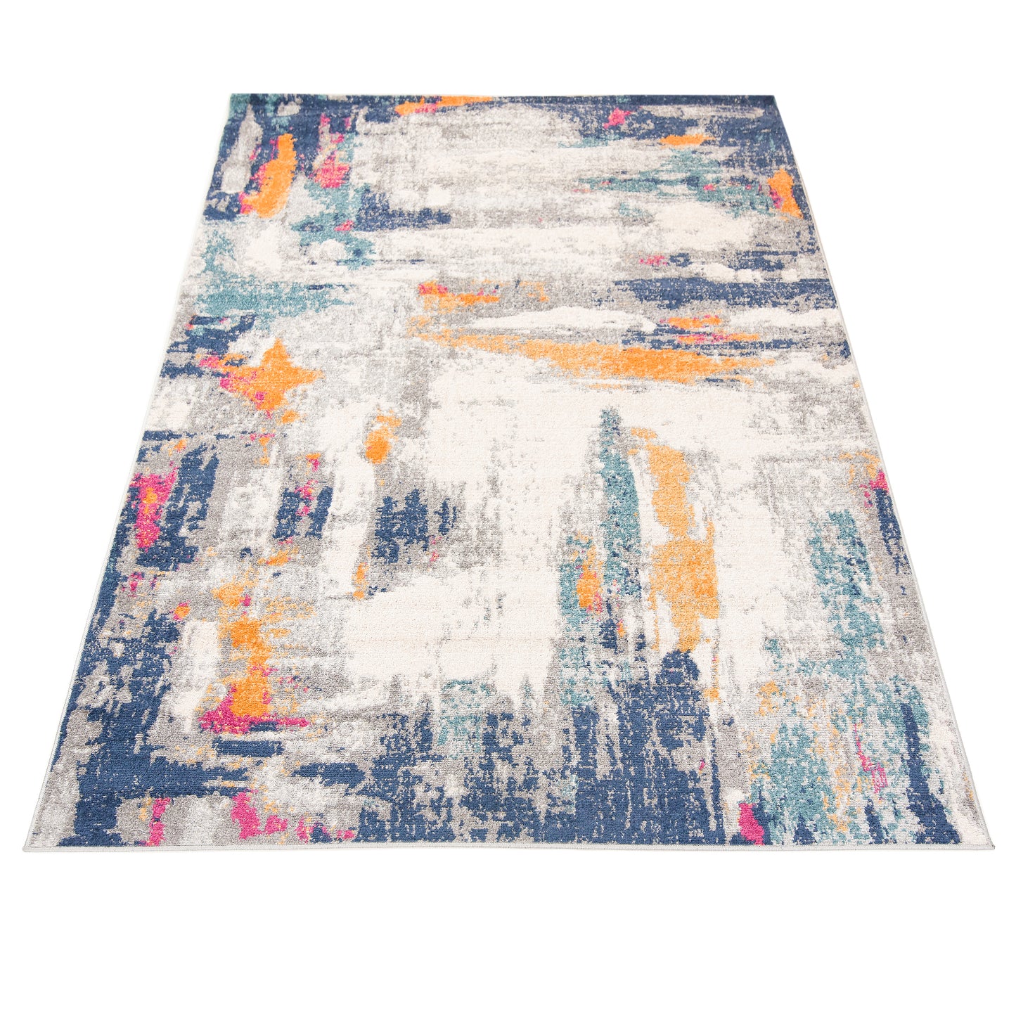 Denver rugs G039A WHITE/DARK BLUE DENVER FAA