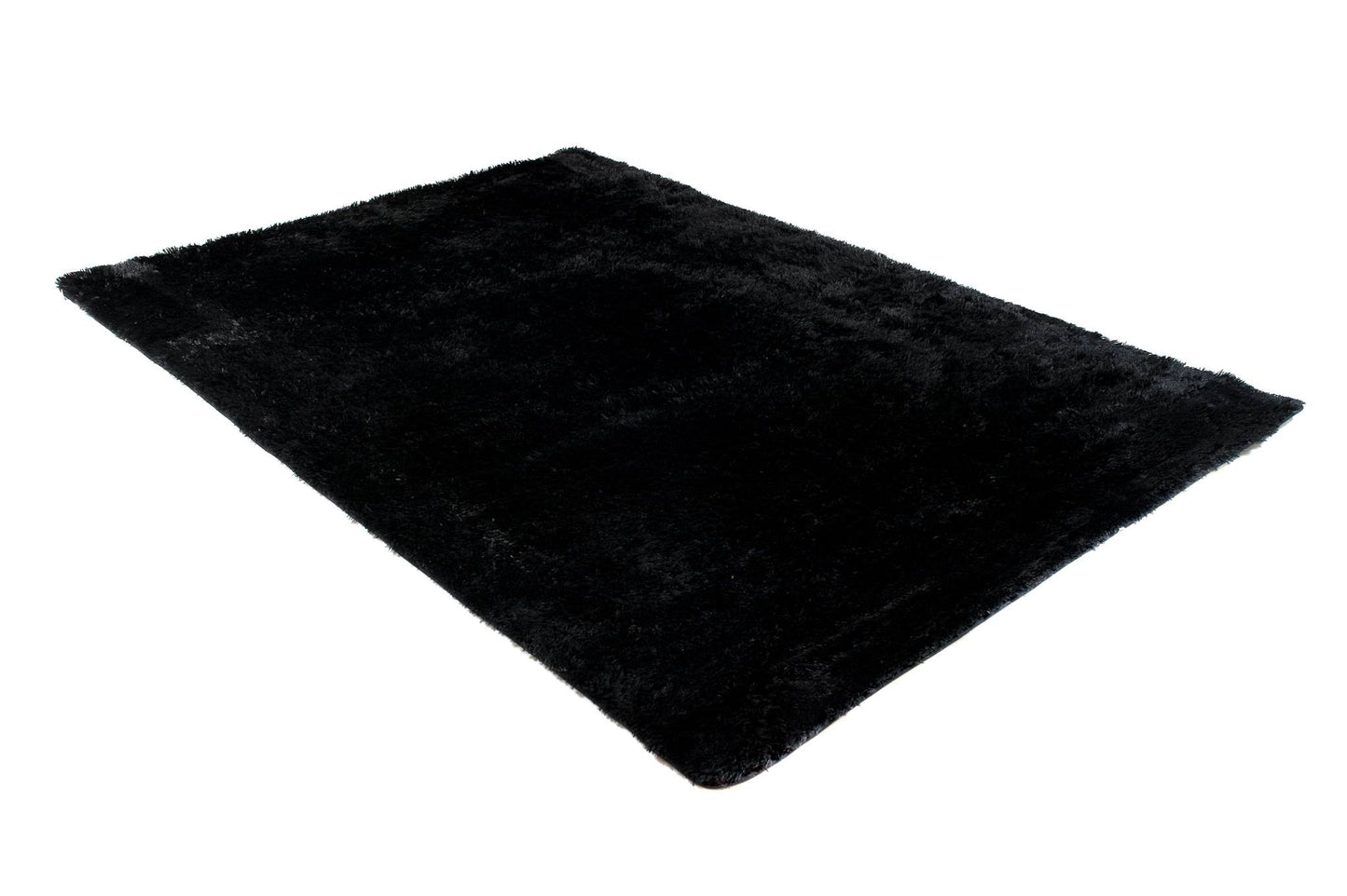 Silk rugs BLACK BLACK SILK