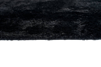 Silk rugs BLACK BLACK SILK