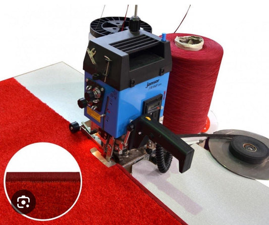 OPTION HEMMING THE EDGES OF THE CARPET RUNNING AFTER CUTTING THE SIZE