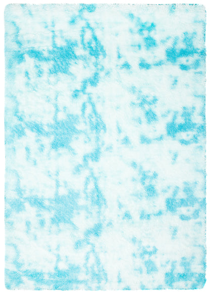 Silk rugs  MR-582 Blue SILK DYED